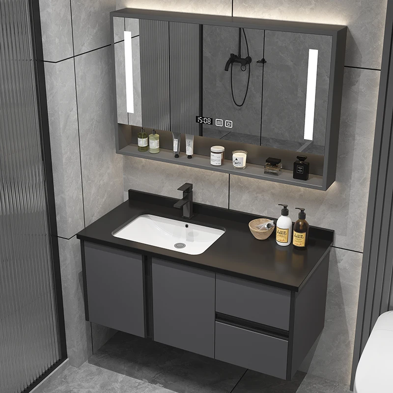 Rock Board Bathroom Cabinet Combination Toilet Toilet Toiletting Platform Hanging Wall Type Smart Mirror Cabinet Hand To Hand To
Rock Board Bathroom Cabinet Combination Toilet Toilet Toiletting Platform Hanging Wall Type Smart Mirror Cabinet Hand To Hand To