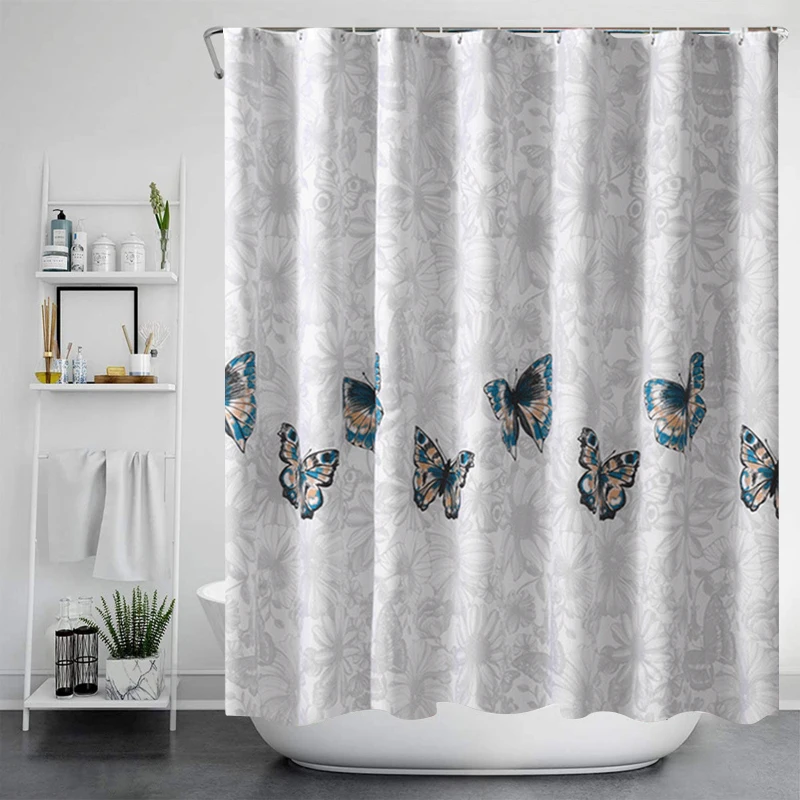Fuwatacchi Shower Curtains Animals Butterfly Pattern Printed Fabric Waterproof Bathroom Decor Accessories Sets With 12 Hooks
Fuwatacchi Shower Curtains Animals Butterfly Pattern Printed Fabric Waterproof Bathroom Decor Accessories Sets With 12 Hooks