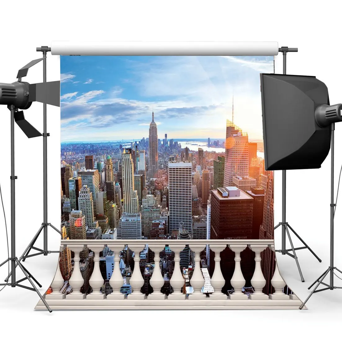 New York City Backdrop Cityscape Modern Building Skyscraper White Fence Blue Sky Cloud Romantic Wedding Photography Background
New York City Backdrop Cityscape Modern Building Skyscraper White Fence Blue Sky Cloud Romantic Wedding Photography Background