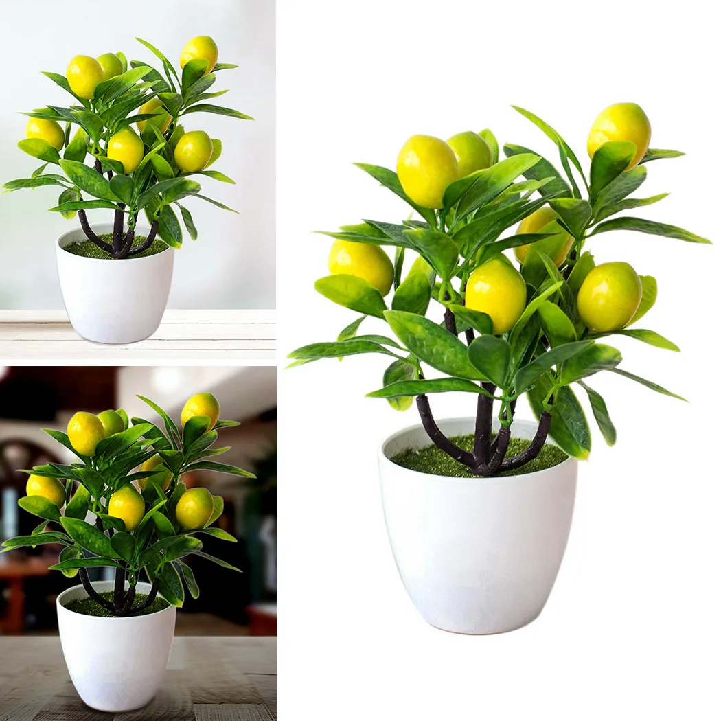 Artificial Lemon Tree Simulation Fake Potted Flower False Plant Desk Outdoor Yard Garden Window Balcony Decoration Floral Decor
Artificial Lemon Tree Simulation Fake Potted Flower False Plant Desk Outdoor Yard Garden Window Balcony Decoration Floral Decor