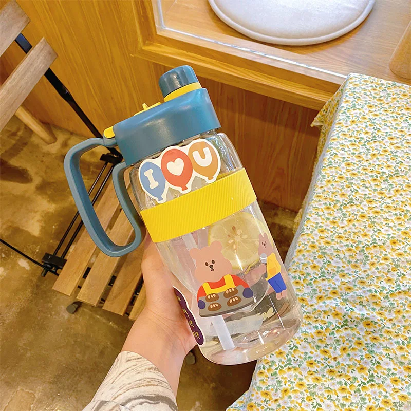 1500Ml Large-Capacity Cup Summer Student Straw Water Cup Girl Cute Plastic Water Bottle Portable Sports Outdoor
1500Ml Large-Capacity Cup Summer Student Straw Water Cup Girl Cute Plastic Water Bottle Portable Sports Outdoor