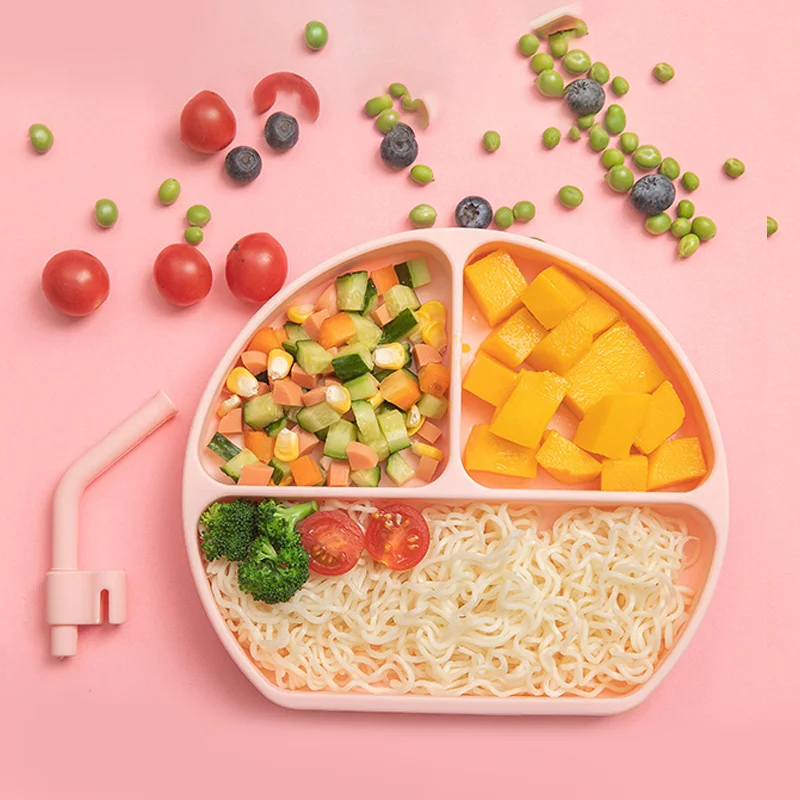 Baby's Silicone Dinner Plate Children's Separated Tableware Integrated Suction Cup Baby's Anti-skid Dust-proof Dinner Plate
Baby's Silicone Dinner Plate Children's Separated Tableware Integrated Suction Cup Baby's Anti-skid Dust-proof Dinner Plate