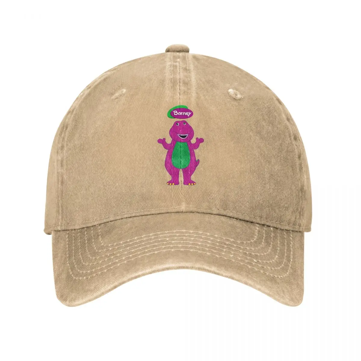 

Vintage Barney And Friends Baseball Cap for Men Women Distressed Washed Headwear Cartoon Outdoor Summer Caps Hat