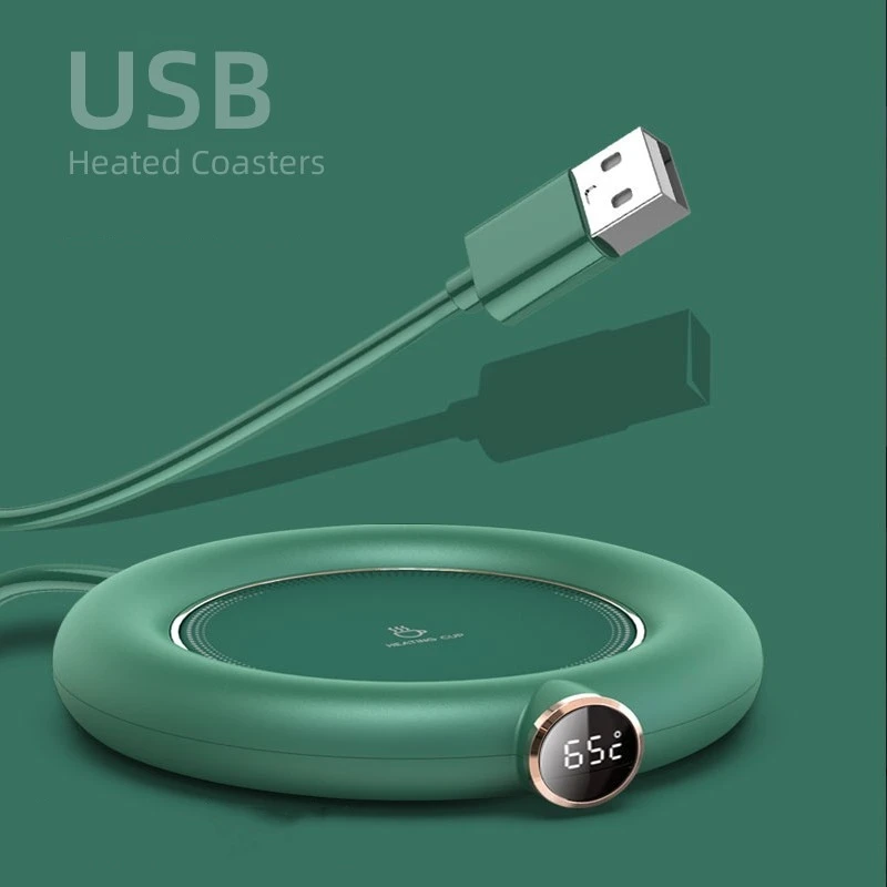 DC 5V USB Heating Warm Cup Mat Constant Temperature Coaster 3 Gear Digital Display Adjustment Timing Heater for Coffee Milk Tea
DC 5V USB Heating Warm Cup Mat Constant Temperature Coaster 3 Gear Digital Display Adjustment Timing Heater for Coffee Milk Tea