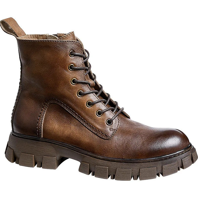 Mens Boots Genuine Leather Fashion High Quality Genuine Leather Shoes Men,Lace-Up Zipper Outdoor Boots Zapatos Hombre
Mens Boots Genuine Leather Fashion High Quality Genuine Leather Shoes Men,Lace-Up Zipper Outdoor Boots Zapatos Hombre