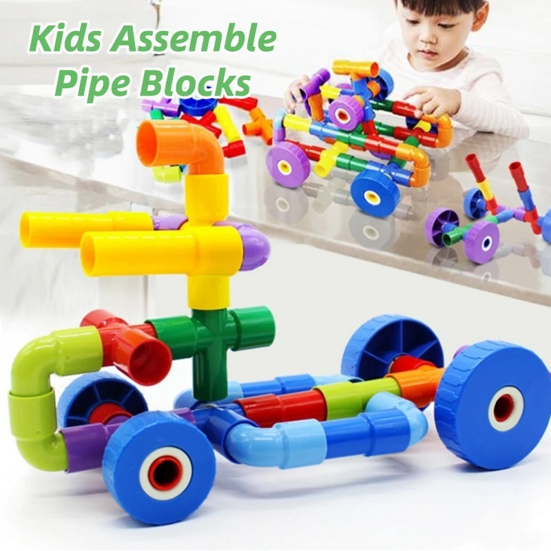 Assemble Pipe Blocks Kids Toy STEM Learning Toy Educational Building Blocks Set Childern Gift Tube Locks Construction Blocks
Assemble Pipe Blocks Kids Toy STEM Learning Toy Educational Building Blocks Set Childern Gift Tube Locks Construction Blocks