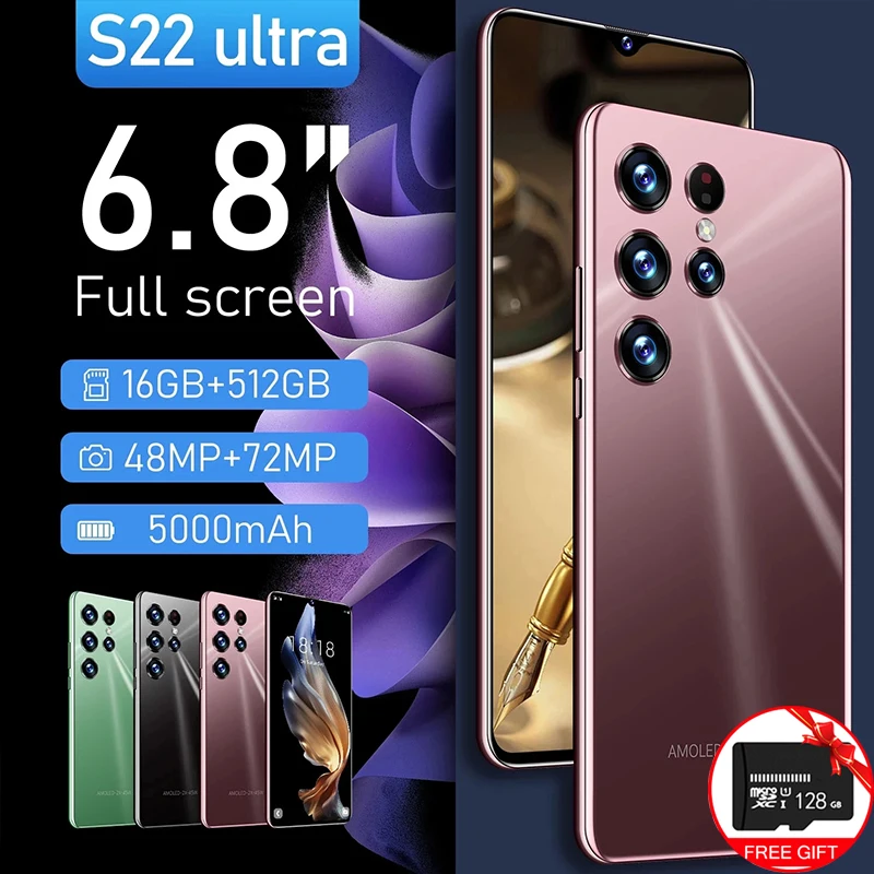 Celular Global Version S22 Ultra 6.8inch Android Smartphone 5000mAh 4G/5G Phone Update 48MP+72MP Moblie Phones 16+1TB Cellphones
Celular Global Version S22 Ultra 6.8inch Android Smartphone 5000mAh 4G/5G Phone Update 48MP+72MP Moblie Phones 16+1TB Cellphones