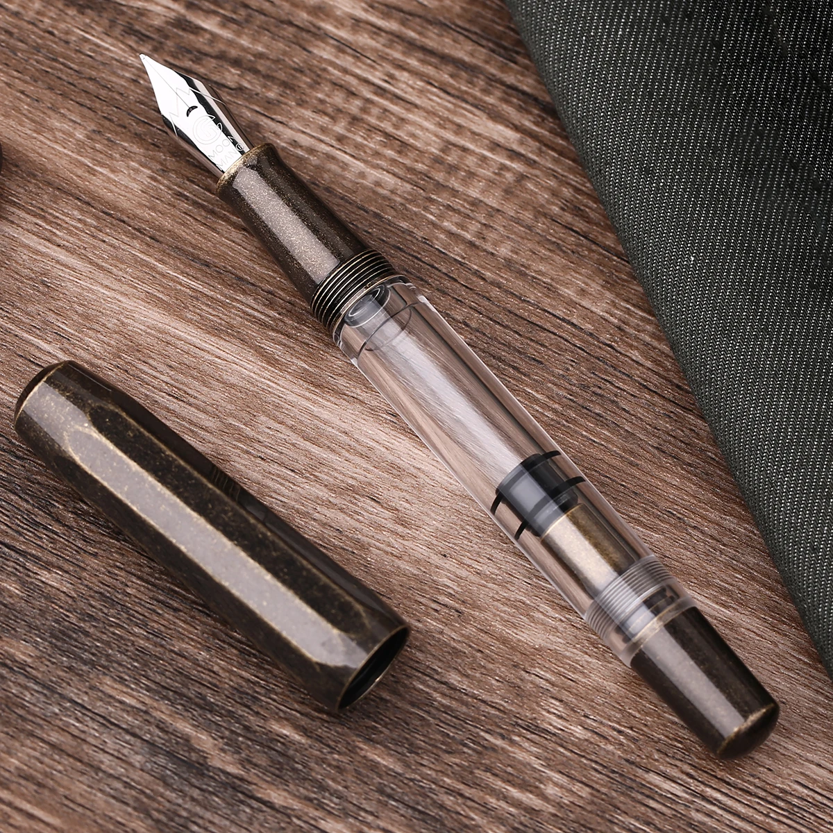Metal Brass Acrylic Piston Fountain Pen Nib Large Capacity Business Office Ink Livres Kitaplar
Metal Brass Acrylic Piston Fountain Pen Nib Large Capacity Business Office Ink Livres Kitaplar