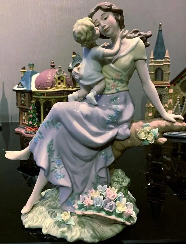 fancy toy Elegant hand-painted Ceramic craft gift Mother child love time Furnishing articles Figure sculpture statue decoration
fancy toy Elegant hand-painted Ceramic craft gift Mother child love time Furnishing articles Figure sculpture statue decoration