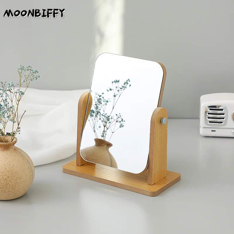 Simple Wooden Makeup Mirror Rotating Desktop Mirror Student Dormitory Desktop Vanity Mirror Portable Folding Fashion Mirror Home
Simple Wooden Makeup Mirror Rotating Desktop Mirror Student Dormitory Desktop Vanity Mirror Portable Folding Fashion Mirror Home