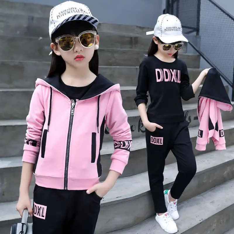 Child Girls Spring Suits New Fashiona Coats Autumn Kids Clothes Sports Three-piece Sets 2 To 12 Years Old 6 Hooded Jacket 2 Baby
Child Girls Spring Suits New Fashiona Coats Autumn Kids Clothes Sports Three-piece Sets 2 To 12 Years Old 6 Hooded Jacket 2 Baby