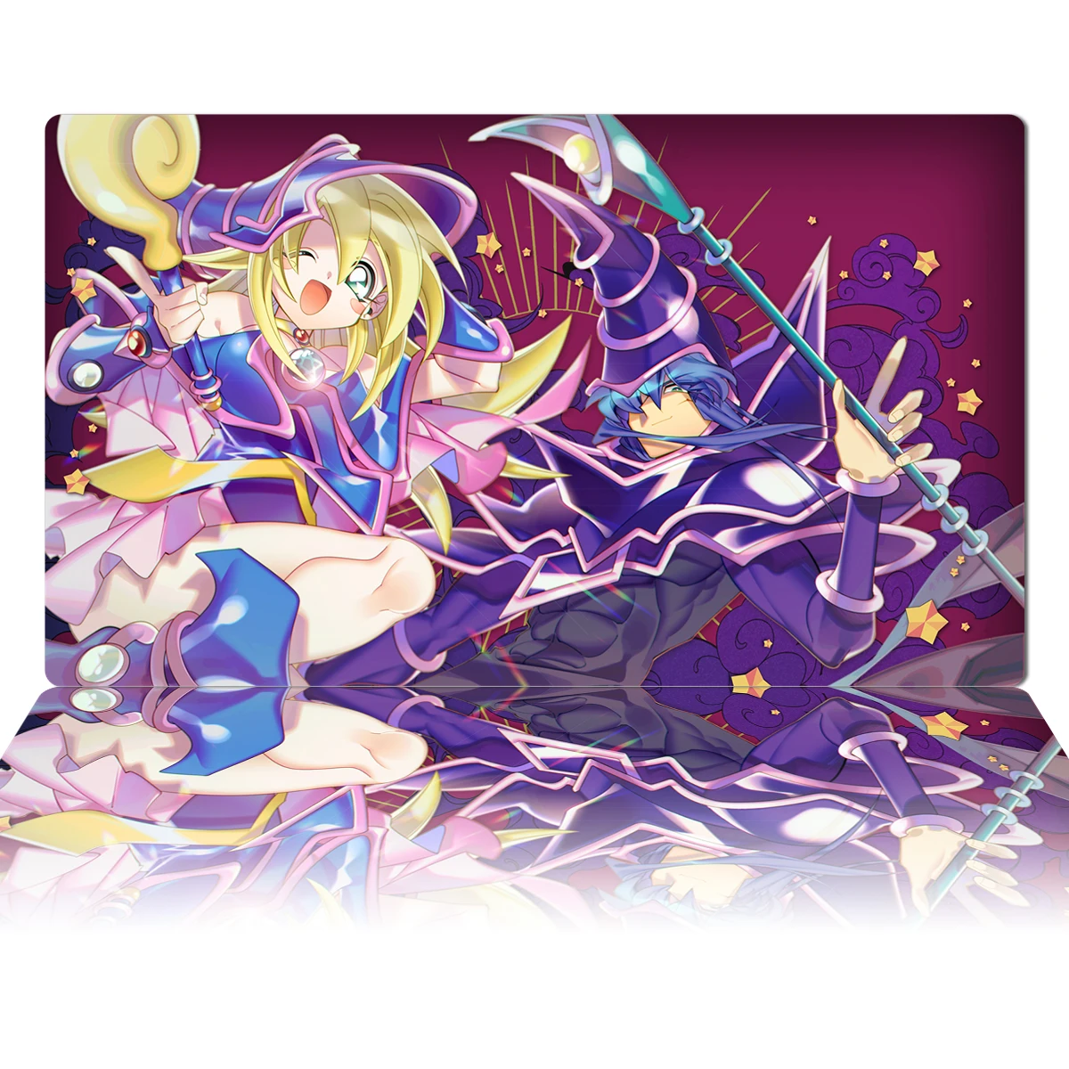 YuGiOh Dark Magician Girl Playmat TCG OCG CCG Mat Card Game Board Game Mat Anime Mouse Pad Rubber Desk Mat Zones & Bag 60x35cm
YuGiOh Dark Magician Girl Playmat TCG OCG CCG Mat Card Game Board Game Mat Anime Mouse Pad Rubber Desk Mat Zones & Bag 60x35cm