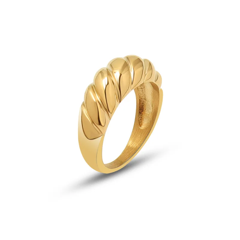 European and American Retro Thread Wavy Rings for Women 2022 Trend Titanium Steel 18K Gold Rings
European and American Retro Thread Wavy Rings for Women 2022 Trend Titanium Steel 18K Gold Rings