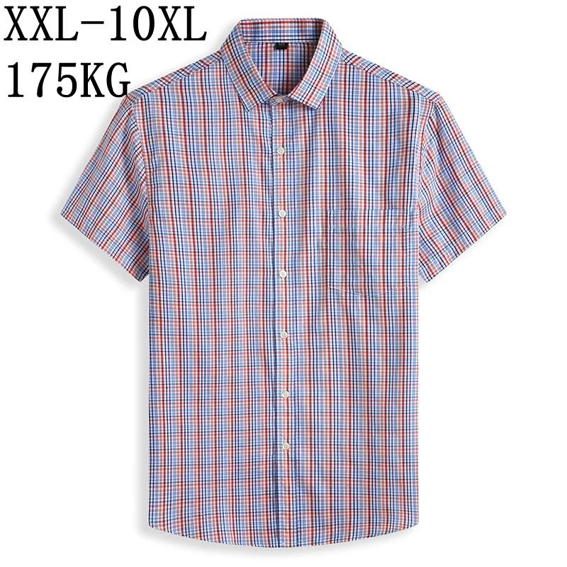 8XL 10XL 7XL Plaid Shirt 2023 New Casual 100% Cotton Short Sleeved Summer camisa masculina Men's Dress Shirts
8XL 10XL 7XL Plaid Shirt 2023 New Casual 100% Cotton Short Sleeved Summer camisa masculina Men's Dress Shirts
