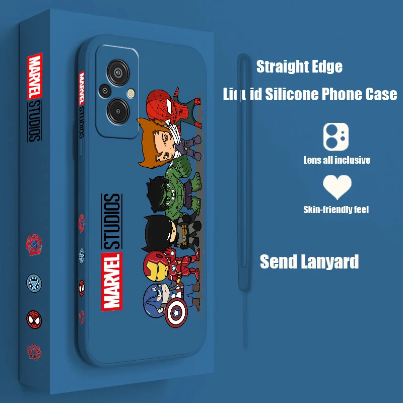 Marvel Avengers Fashion For Xiaomi Redmi A2 A1 12C 11A 10C 10X 9AT 9A 9C 8A 7A 6A Plus Pro Liquid Left Rope Phone Case
Marvel Avengers Fashion For Xiaomi Redmi A2 A1 12C 11A 10C 10X 9AT 9A 9C 8A 7A 6A Plus Pro Liquid Left Rope Phone Case