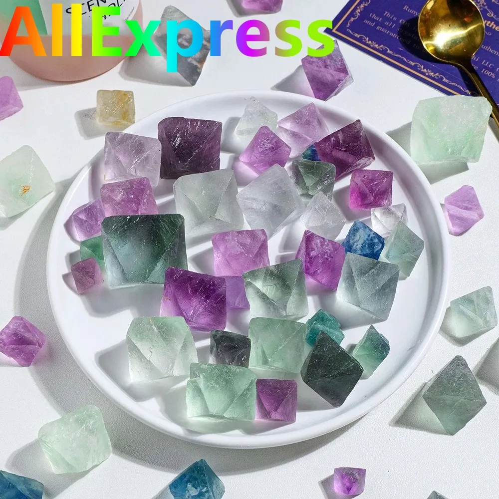 Natural Stone Colorful Fluorite Octagonal Crystal Original Decorative Gift Healing Reiki Gem Garden Fish Tank Decorative Stone
Natural Stone Colorful Fluorite Octagonal Crystal Original Decorative Gift Healing Reiki Gem Garden Fish Tank Decorative Stone