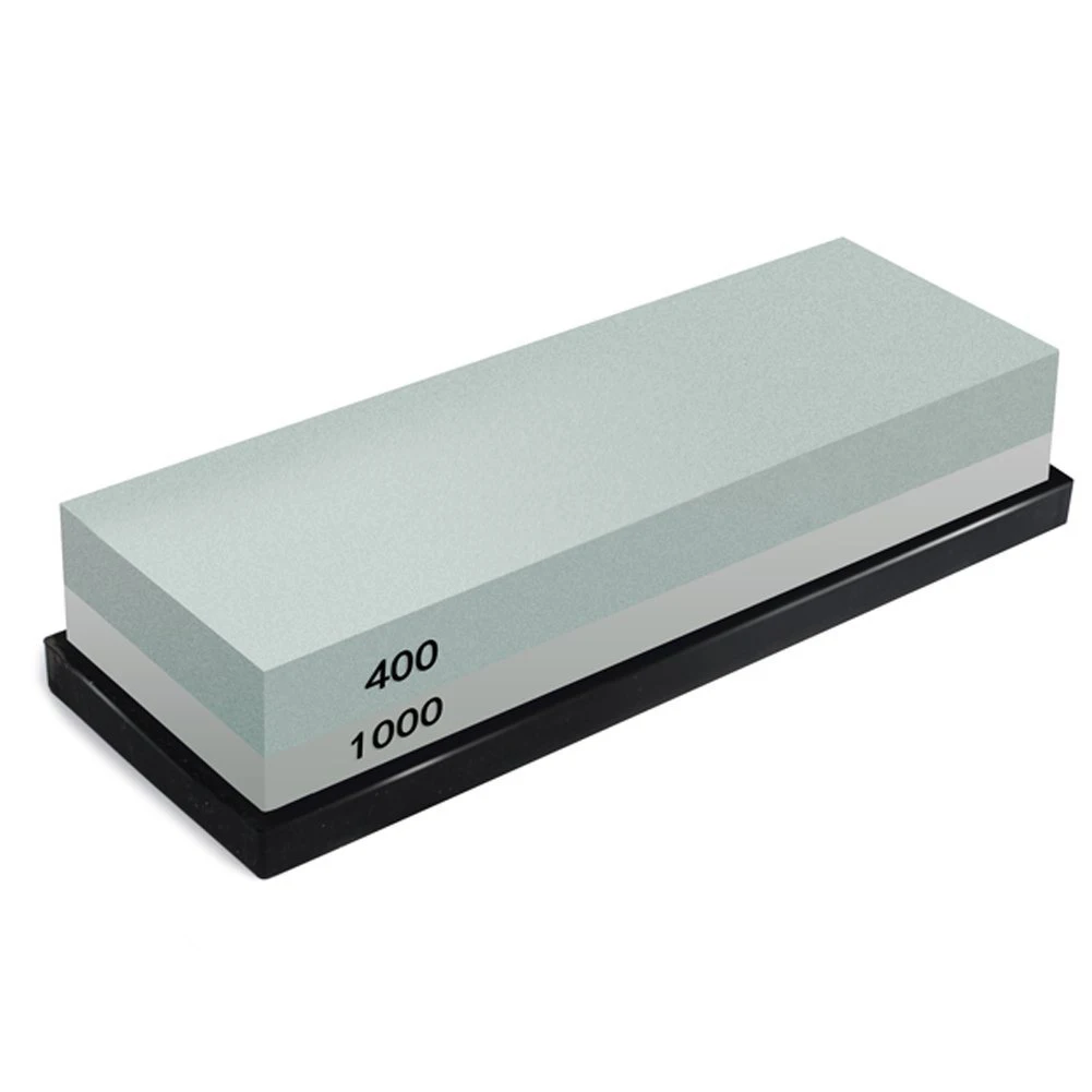 Whetstone 2-IN-1 Sharpening Stone 400/1000 Grit Waterstones Knife Sharpener Rubber Stone Holder Included
Whetstone 2-IN-1 Sharpening Stone 400/1000 Grit Waterstones Knife Sharpener Rubber Stone Holder Included