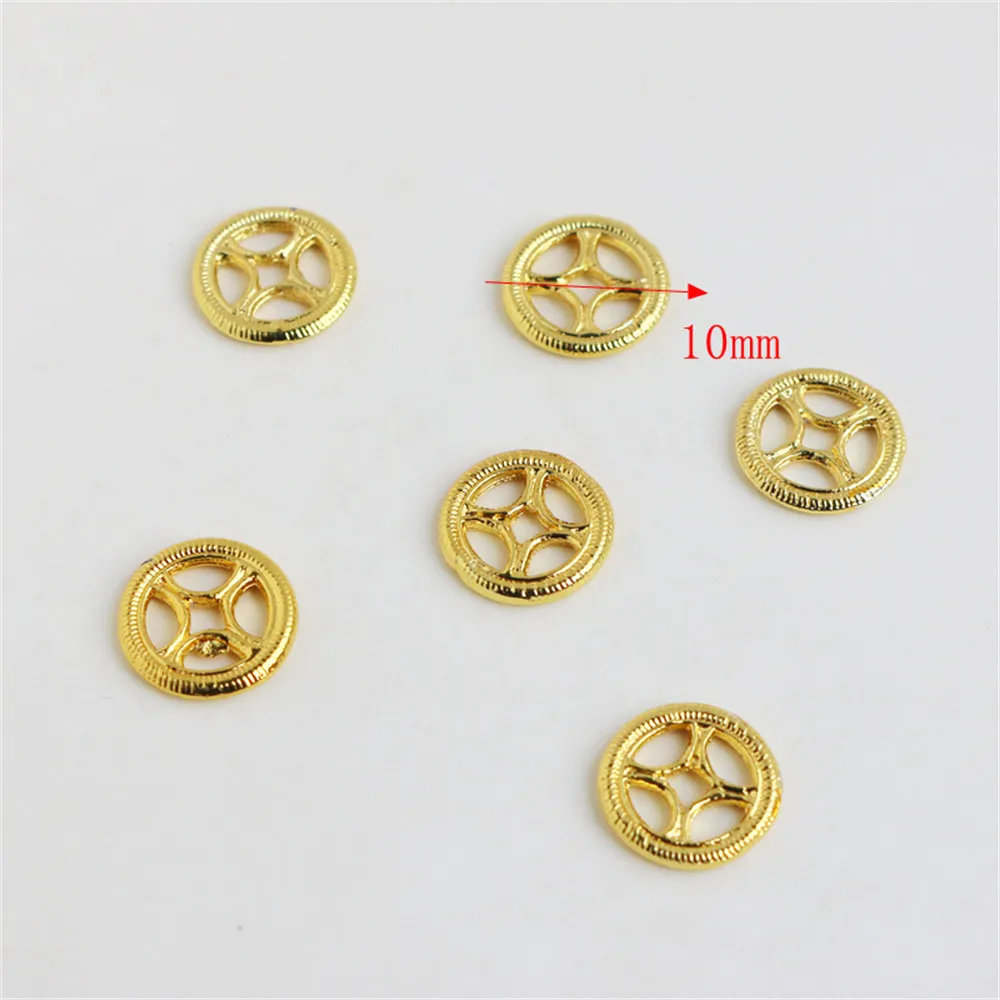 10mm Steering Wheel Flat Plate 18K Gold Plated Spacer Beads for DIY Jewelry Making Components Bracelets Accessories
10mm Steering Wheel Flat Plate 18K Gold Plated Spacer Beads for DIY Jewelry Making Components Bracelets Accessories