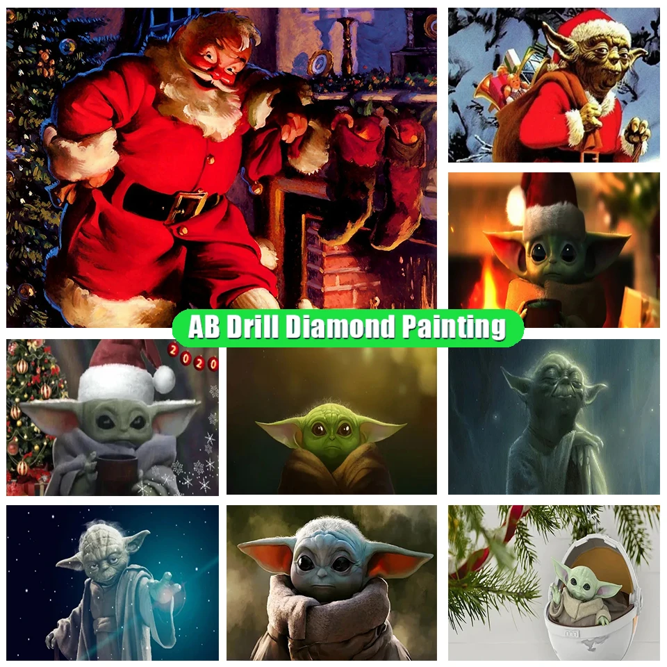 Disney Cartoon Cute Ab Diamond Painting Star Wars Baby Yoda Christmas Stitch Embroidery Cross Stitch Art Mosaic Home Decor Ll94
Disney Cartoon Cute Ab Diamond Painting Star Wars Baby Yoda Christmas Stitch Embroidery Cross Stitch Art Mosaic Home Decor Ll94