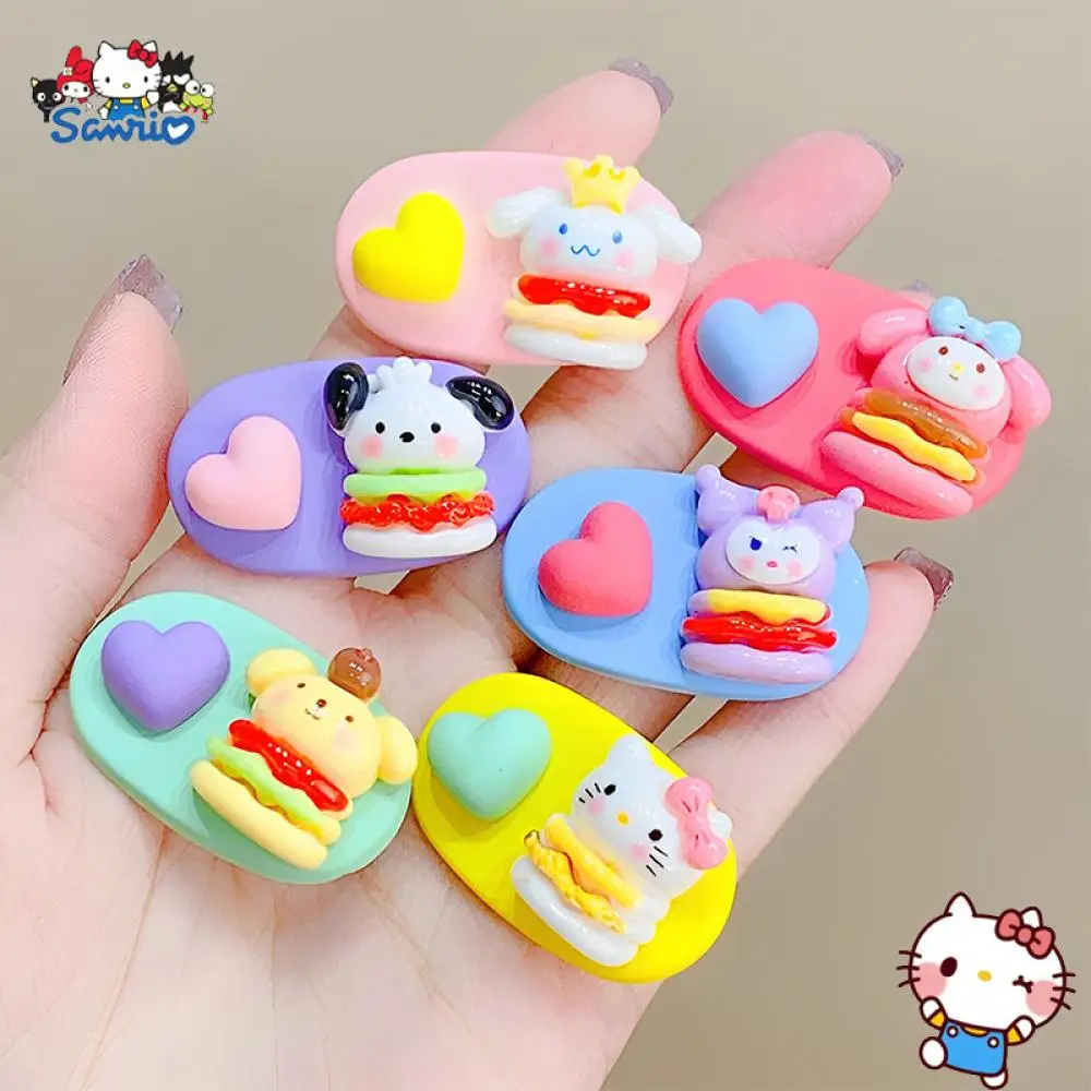 2023 New Sanrios Hellokitty Mymelody Kuromi Resin Hairpin Cartoon Pachacco Cute Girl Sweet Candy Color Edge Clamp Ornaments Gift
2023 New Sanrios Hellokitty Mymelody Kuromi Resin Hairpin Cartoon Pachacco Cute Girl Sweet Candy Color Edge Clamp Ornaments Gift