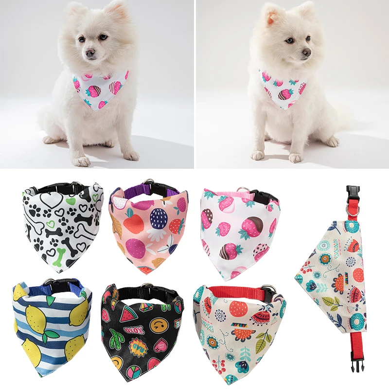 S/M/L Dog Bandanas Pet Saliva Towel Fruit Print Cat Triangle Scarf Neck Collar Dog Accessories Kerchief Birthday Party Dress Up
S/M/L Dog Bandanas Pet Saliva Towel Fruit Print Cat Triangle Scarf Neck Collar Dog Accessories Kerchief Birthday Party Dress Up