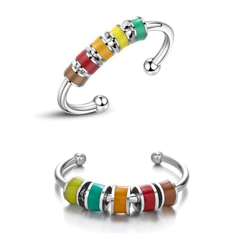 Fidget Rings For Anxiety For Women,3Pcs Enamel Spinning Anxiety Rings With Beads,To My Daughter Adjustable Anxiety Ring
Fidget Rings For Anxiety For Women,3Pcs Enamel Spinning Anxiety Rings With Beads,To My Daughter Adjustable Anxiety Ring