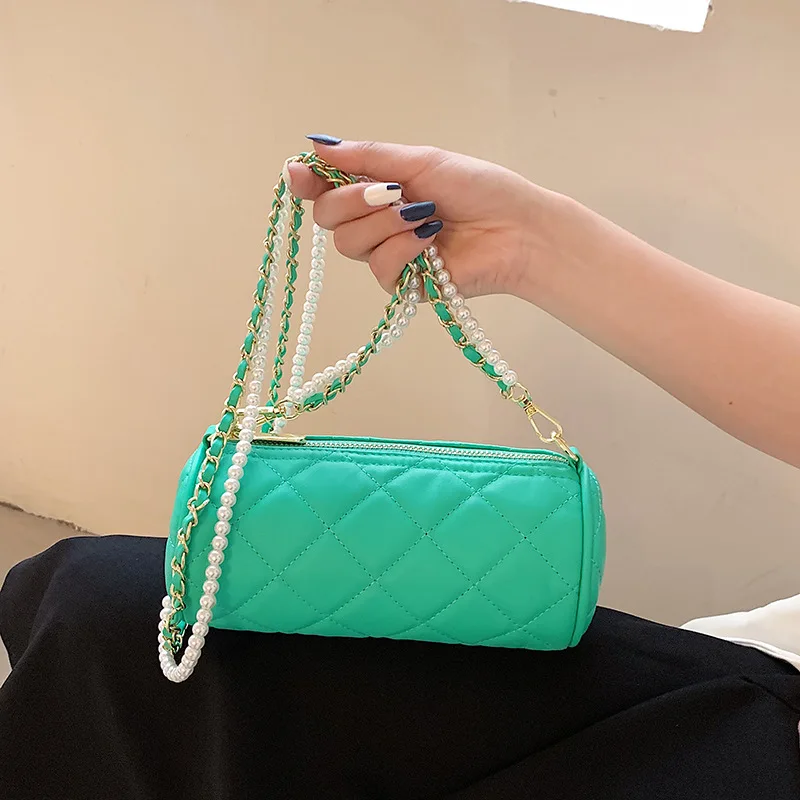 Cylindrical Top Layer Cowhide Women Shoulder Bag Fashion Designer Handbag Ladies Crossbody Bag Casual Totes Trendy Messenger Bag 
Cylindrical Top Layer Cowhide Women Shoulder Bag Fashion Designer Handbag Ladies Crossbody Bag Casual Totes Trendy Messenger Bag