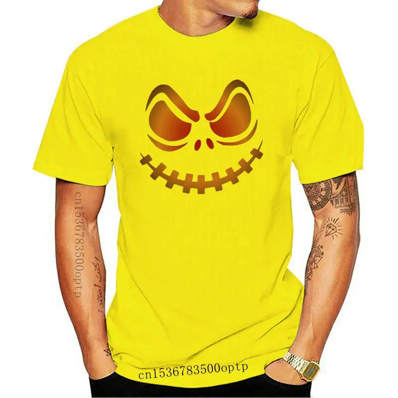Camiseta de algodón para hombre y mujer, camisa de manga corta con estampado de calabaza brillante, para Halloween, 2021
Camiseta de algodón para hombre y mujer, camisa de manga corta con estampado de calabaza brillante, para Halloween, 2021