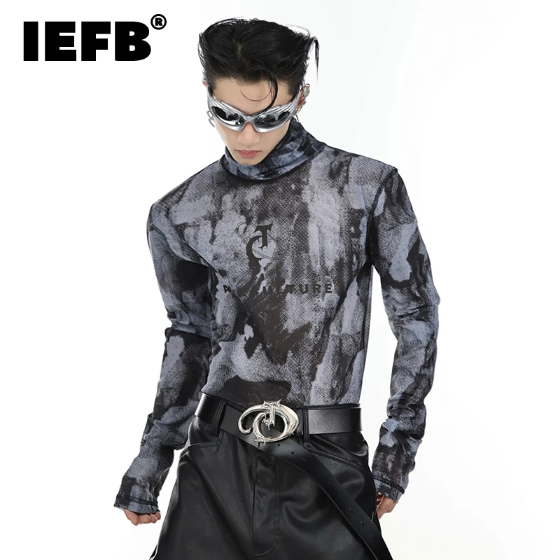 IEFB Men's Slim Fitting T-shirts Fashion Mesh Bottom Shirt Thin Trend Printing Long Sleeve Pullover Top Autumn New Male 9C765
IEFB Men's Slim Fitting T-shirts Fashion Mesh Bottom Shirt Thin Trend Printing Long Sleeve Pullover Top Autumn New Male 9C765
