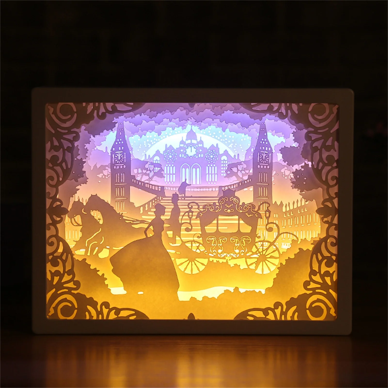 3D Paper Carving Night Light LED Papercut Light Box Sculptures Frame Gift Decorative Desktop night Lamp Valentine's Day Decor
3D Paper Carving Night Light LED Papercut Light Box Sculptures Frame Gift Decorative Desktop night Lamp Valentine's Day Decor