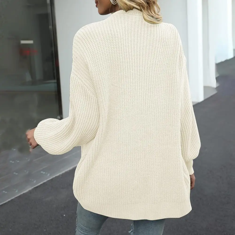 Loose Fit Sweater Chic Mid-length Lantern Sleeve Cardigan Sweaters for Women Streetwear for Autumn Winter Seasons Autumn Winter
Loose Fit Sweater Chic Mid-length Lantern Sleeve Cardigan Sweaters for Women Streetwear for Autumn Winter Seasons Autumn Winter