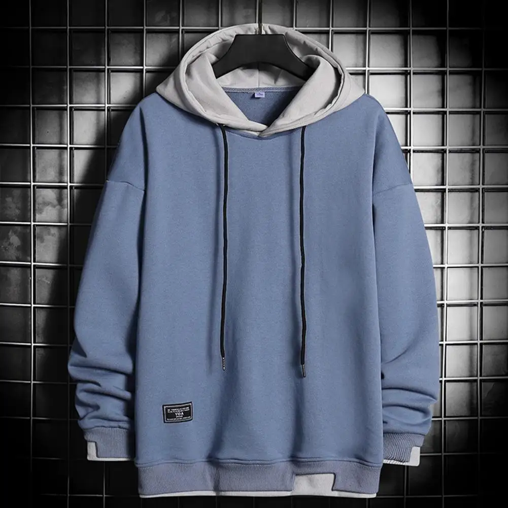 Fashion Men Outdoor Sports Hoodie Men's Color Matching Fake Two-piece Sweatshirt with Hooded Drawstring Loose Fit Hoodie
Fashion Men Outdoor Sports Hoodie Men's Color Matching Fake Two-piece Sweatshirt with Hooded Drawstring Loose Fit Hoodie