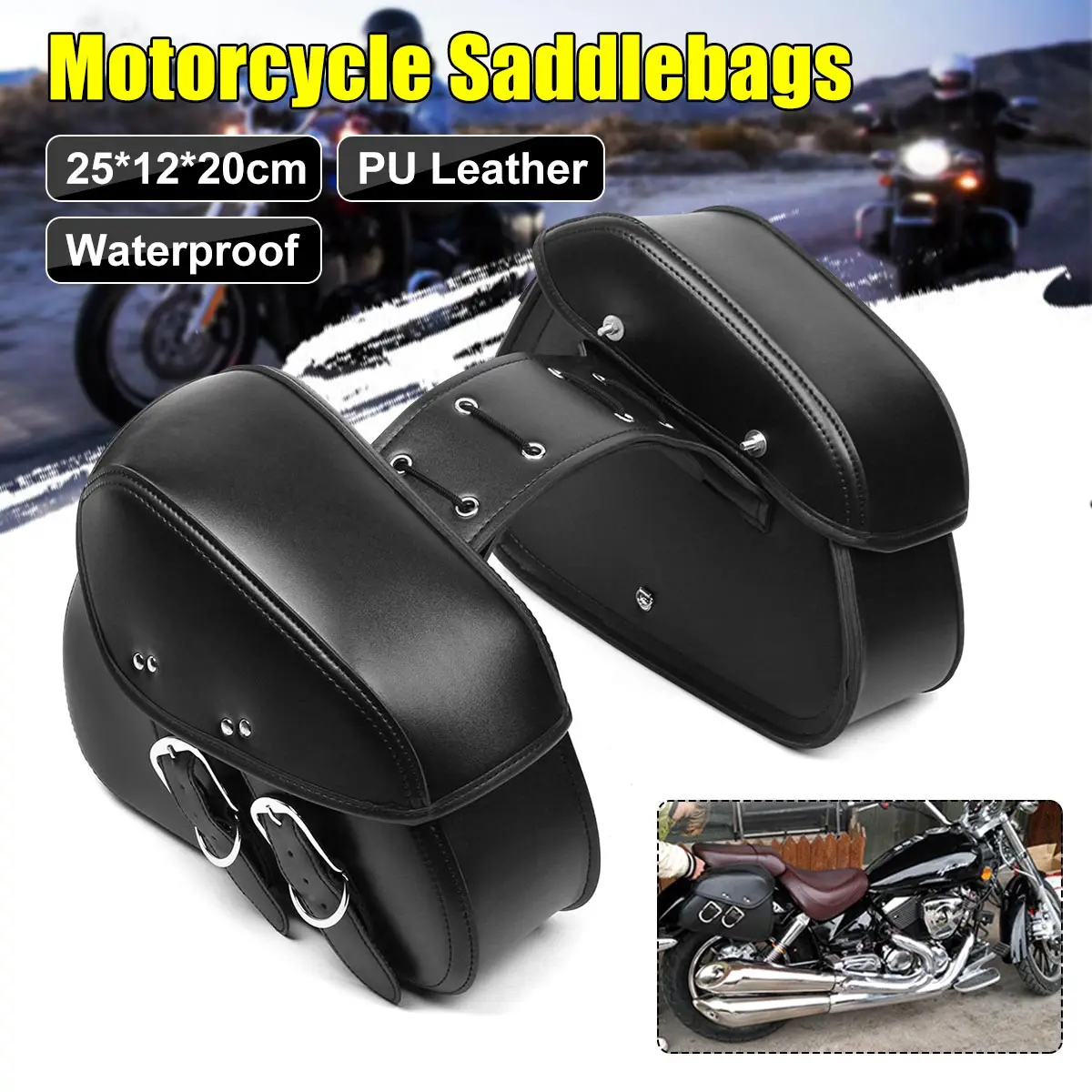 2PCS Waterproof Motorcycle Leather Side Saddle Bag Tool Pouch Left Right Leather Storage Side Bag Luagge Tool Bag For Motorcycle
2PCS Waterproof Motorcycle Leather Side Saddle Bag Tool Pouch Left Right Leather Storage Side Bag Luagge Tool Bag For Motorcycle