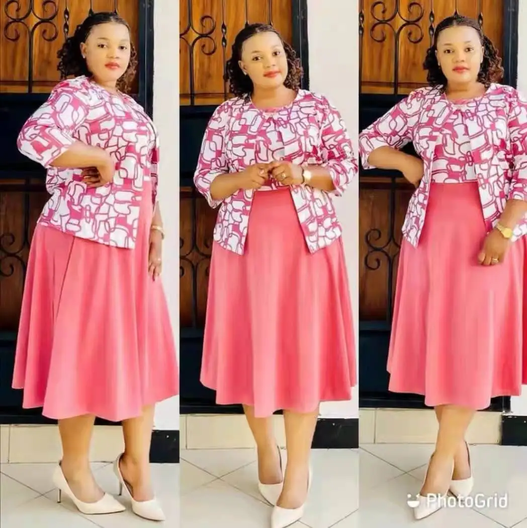 LPlus Size Dress for Women 2021 Autumn African Women Printing Plus Size Polyester Dress with Coat African Clothes 2XL-6XL
LPlus Size Dress for Women 2021 Autumn African Women Printing Plus Size Polyester Dress with Coat African Clothes 2XL-6XL
