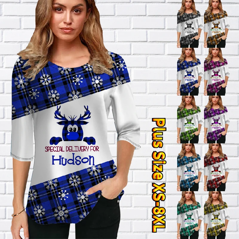 2022 Women's New Design Print Pullover Tee Shirt Autumn Round Neck Vintage Loose Size Tops Winter Elegant Half Sleeve T-shirt
2022 Women's New Design Print Pullover Tee Shirt Autumn Round Neck Vintage Loose Size Tops Winter Elegant Half Sleeve T-shirt