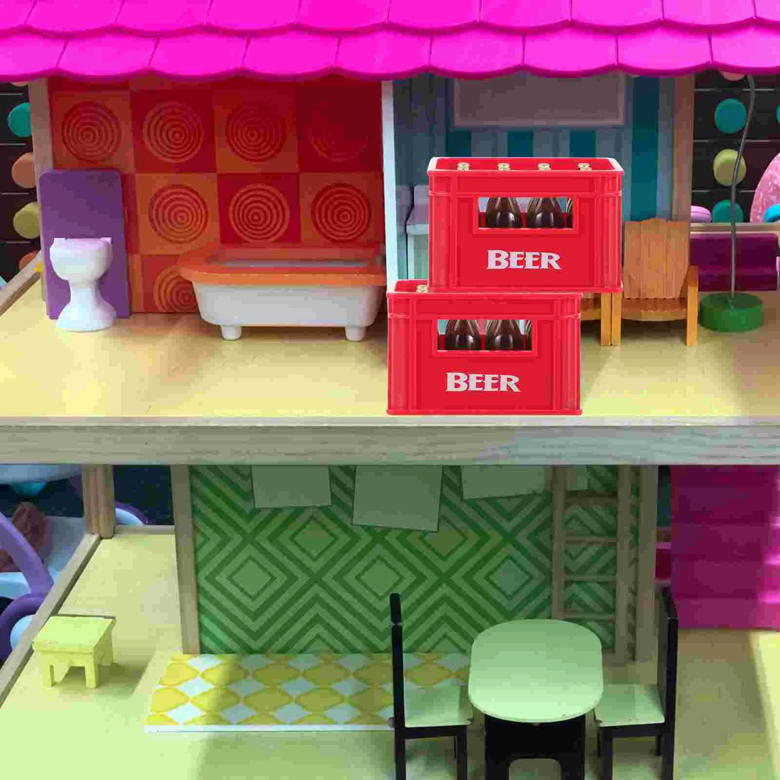 2 Sets Mini Crate Lifelike Crate and Bottle Adornments Mini Ornaments Mini House Decor
2 Sets Mini Crate Lifelike Crate and Bottle Adornments Mini Ornaments Mini House Decor