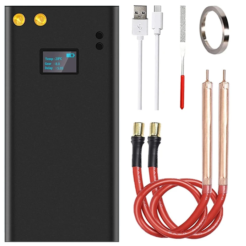 Spot Welder With LCD Screen, 70 Gears Adjustable 11000MA-H DIY Spot Welding Machine, Battery Fixture For 18650 Battery
Spot Welder With LCD Screen, 70 Gears Adjustable 11000MA-H DIY Spot Welding Machine, Battery Fixture For 18650 Battery