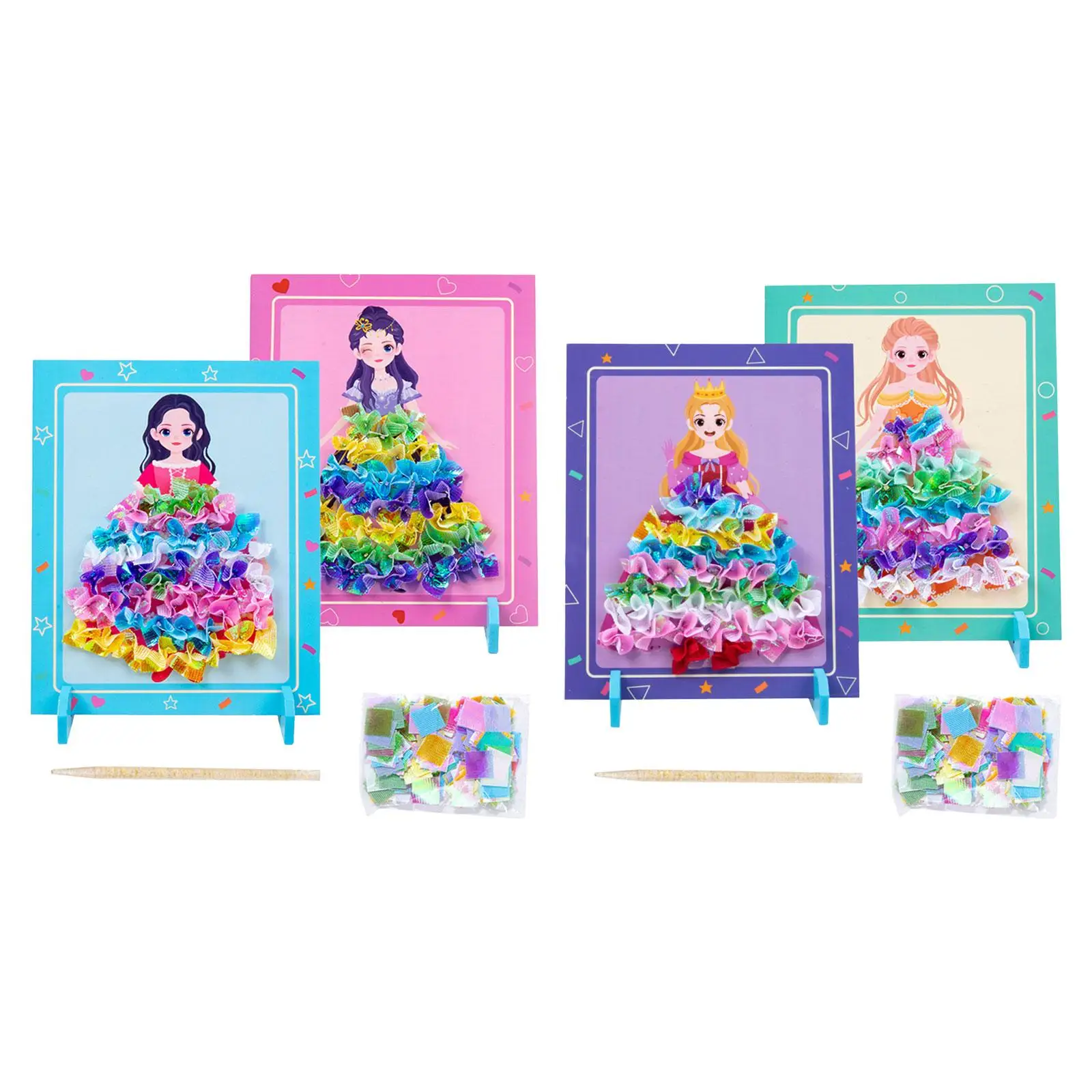 DIY Poking Painting Cartoon Educational Princess Drawing Dress up Sticker Books Board for Ages 3+ Children Toddlers Girls Kids
DIY Poking Painting Cartoon Educational Princess Drawing Dress up Sticker Books Board for Ages 3+ Children Toddlers Girls Kids