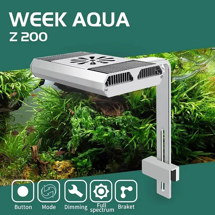 Аквариумный светодиодный RGB светильник WEEK AQUA Z200 70 Вт для ландшафта восхода солнца и заката
Аквариумный светодиодный RGB светильник WEEK AQUA Z200 70 Вт для ландшафта восхода солнца и заката
