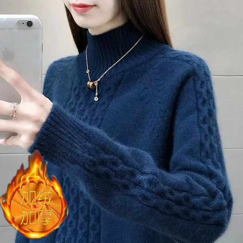 Women Sweater Fall 2021 Women Clothing Pullover Female Knitting Sweaters Skinny Tops Loose Elegant Knitted Outerwear Thick Slim
Women Sweater Fall 2021 Women Clothing Pullover Female Knitting Sweaters Skinny Tops Loose Elegant Knitted Outerwear Thick Slim