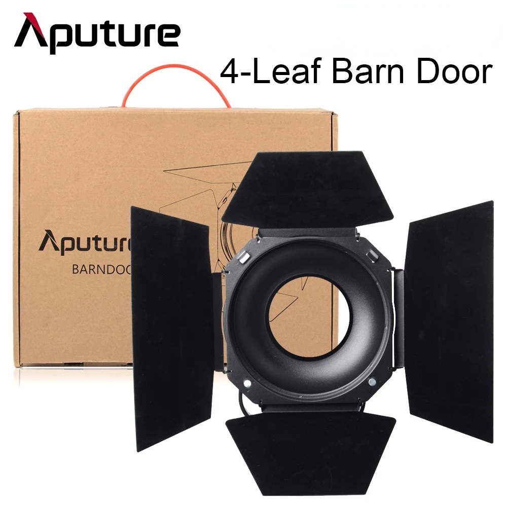 Aputure 4-leaf Design Barndoor Standard 7-inch Bowens Mount Barn Door For Aputure LS 120D C120D II 300D LED Video Light
Aputure 4-leaf Design Barndoor Standard 7-inch Bowens Mount Barn Door For Aputure LS 120D C120D II 300D LED Video Light