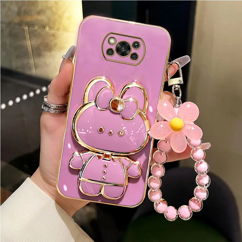 Mirror Rabbit Flower Strap Case For Xiaomi Mi Poco X3 Pro Nfc X4 X5 M3 M5 M4 Pro 4G 5G M3 F3 F4 GT C40 X2 Stand Cover
Mirror Rabbit Flower Strap Case For Xiaomi Mi Poco X3 Pro Nfc X4 X5 M3 M5 M4 Pro 4G 5G M3 F3 F4 GT C40 X2 Stand Cover