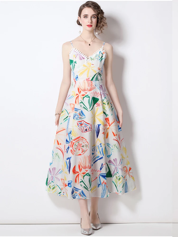 Summer Bohemian Flower Print Beach Dress Women's Tassel V Neck Sexy Spaghetti Strap Maxi Floral Party Dresses
Summer Bohemian Flower Print Beach Dress Women's Tassel V Neck Sexy Spaghetti Strap Maxi Floral Party Dresses