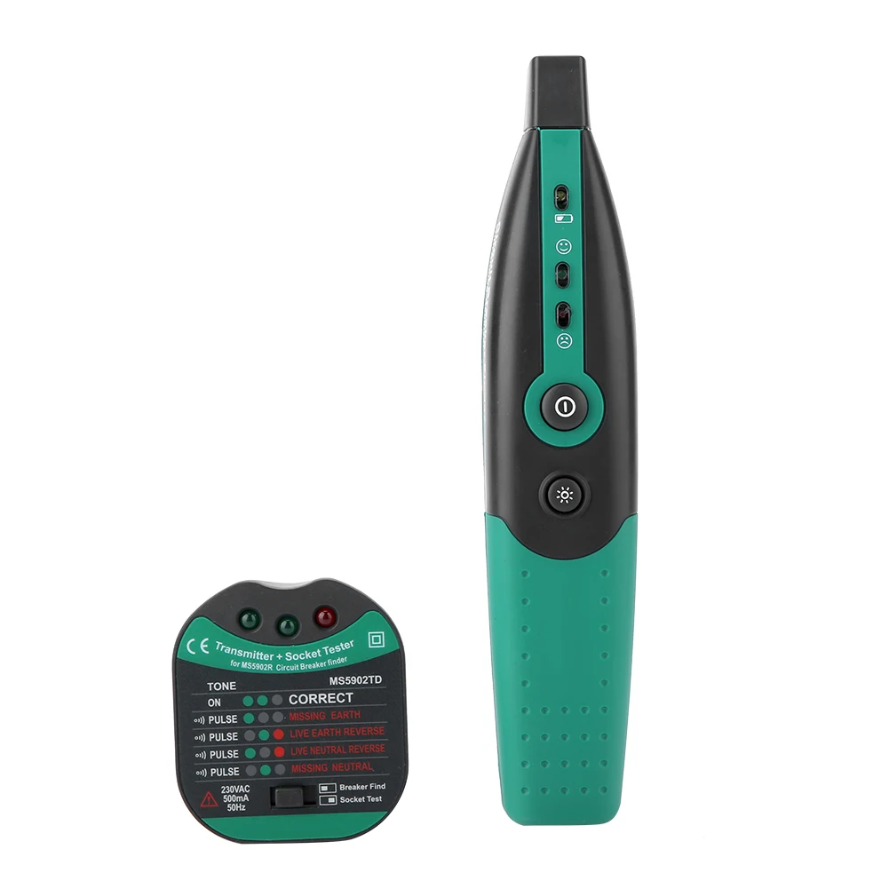 MASTECH MS5902 Automatic Circuit Breaker Fuse Finder US/EU Plug Socket Tester 220V EU Plug Socket Tester
MASTECH MS5902 Automatic Circuit Breaker Fuse Finder US/EU Plug Socket Tester 220V EU Plug Socket Tester