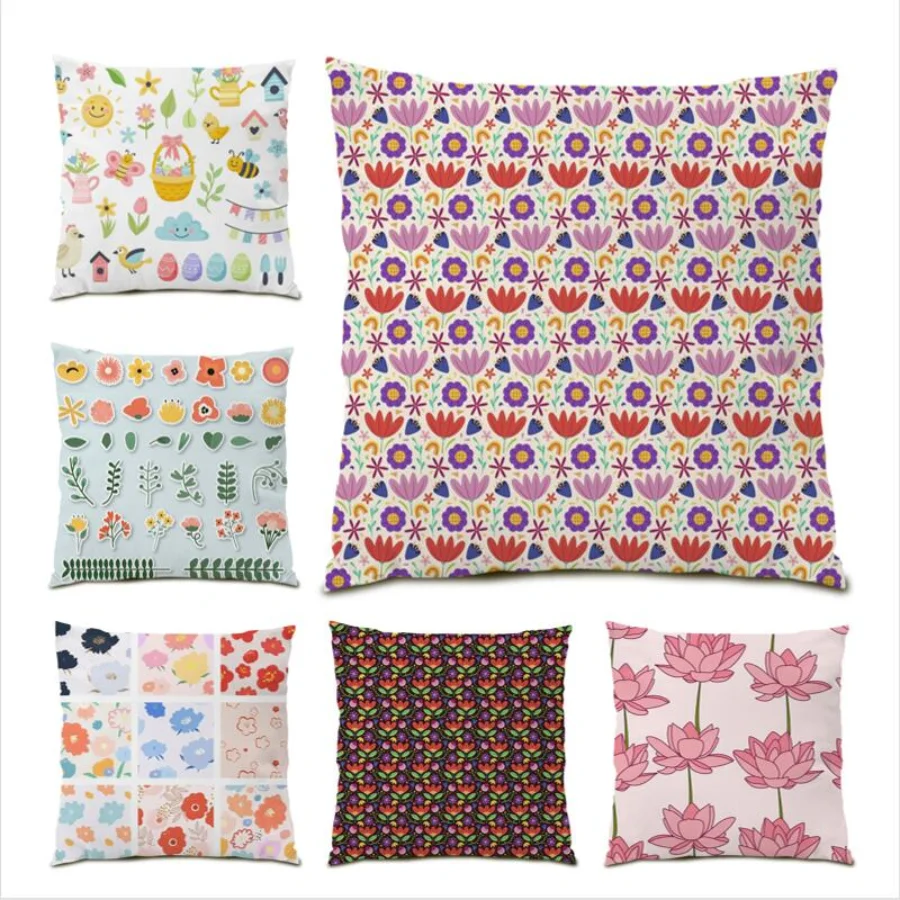 Living Room Pillow Case Decoration Flowers Polyester Linen Cushion Cover 45x45 Throw Pillow Covers Gift Square Velvet Bed E0751
Living Room Pillow Case Decoration Flowers Polyester Linen Cushion Cover 45x45 Throw Pillow Covers Gift Square Velvet Bed E0751