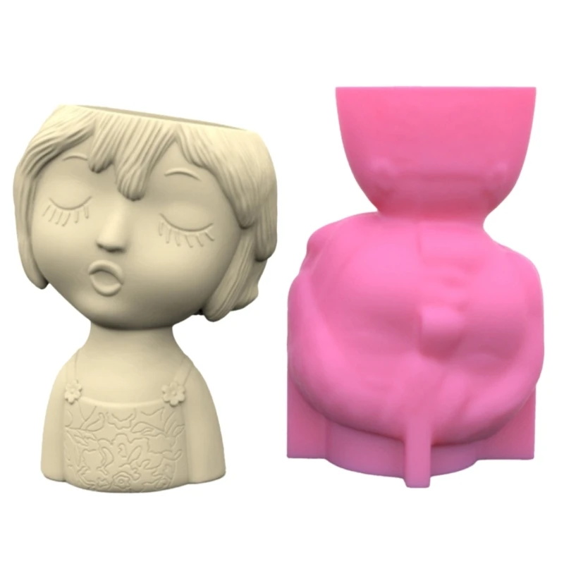 Flower Pot Mold Pen Holder DIY Girl Vase Resin Mold for Concrete Cement Molds 264E
Flower Pot Mold Pen Holder DIY Girl Vase Resin Mold for Concrete Cement Molds 264E