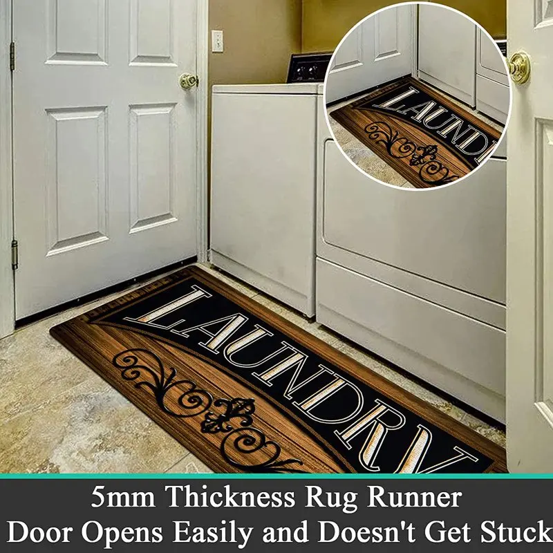 Non-Slip Waterproof Laundry Room Rug Runner 20"x48" Durable Cushioned Natural Rubber Foam Area Rug for Kitchen, Bathroom, Floor
Non-Slip Waterproof Laundry Room Rug Runner 20"x48" Durable Cushioned Natural Rubber Foam Area Rug for Kitchen, Bathroom, Floor