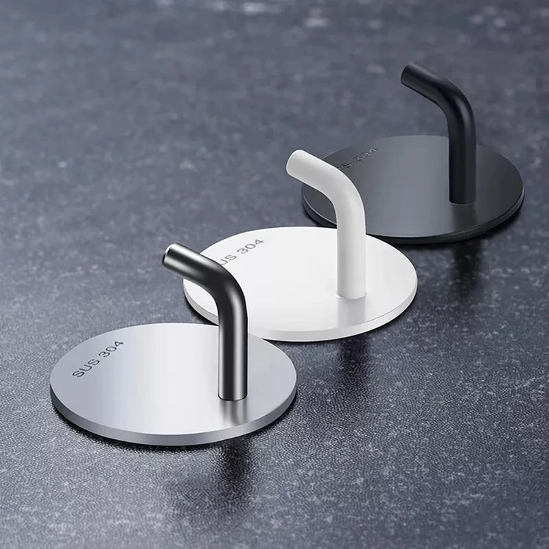 304 Stainless Steel Hook Strong Viscose Door Nail-free Round Seamless Kitchen And Bathroom Wall Hanging Hole-Free Clothes Hanger
304 Stainless Steel Hook Strong Viscose Door Nail-free Round Seamless Kitchen And Bathroom Wall Hanging Hole-Free Clothes Hanger