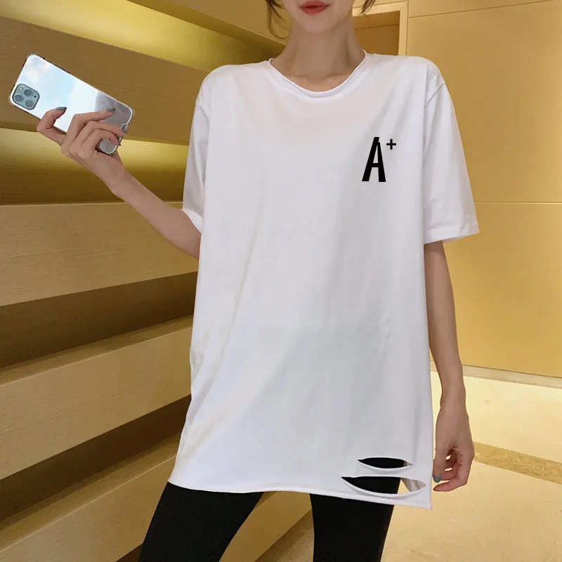 3701Official Figure Cotton Short SleeveTT-shirt Women's Summer Mid-Length White Hong Kong Style Loose Korean Styleins-oversize
3701Official Figure Cotton Short SleeveTT-shirt Women's Summer Mid-Length White Hong Kong Style Loose Korean Styleins-oversize