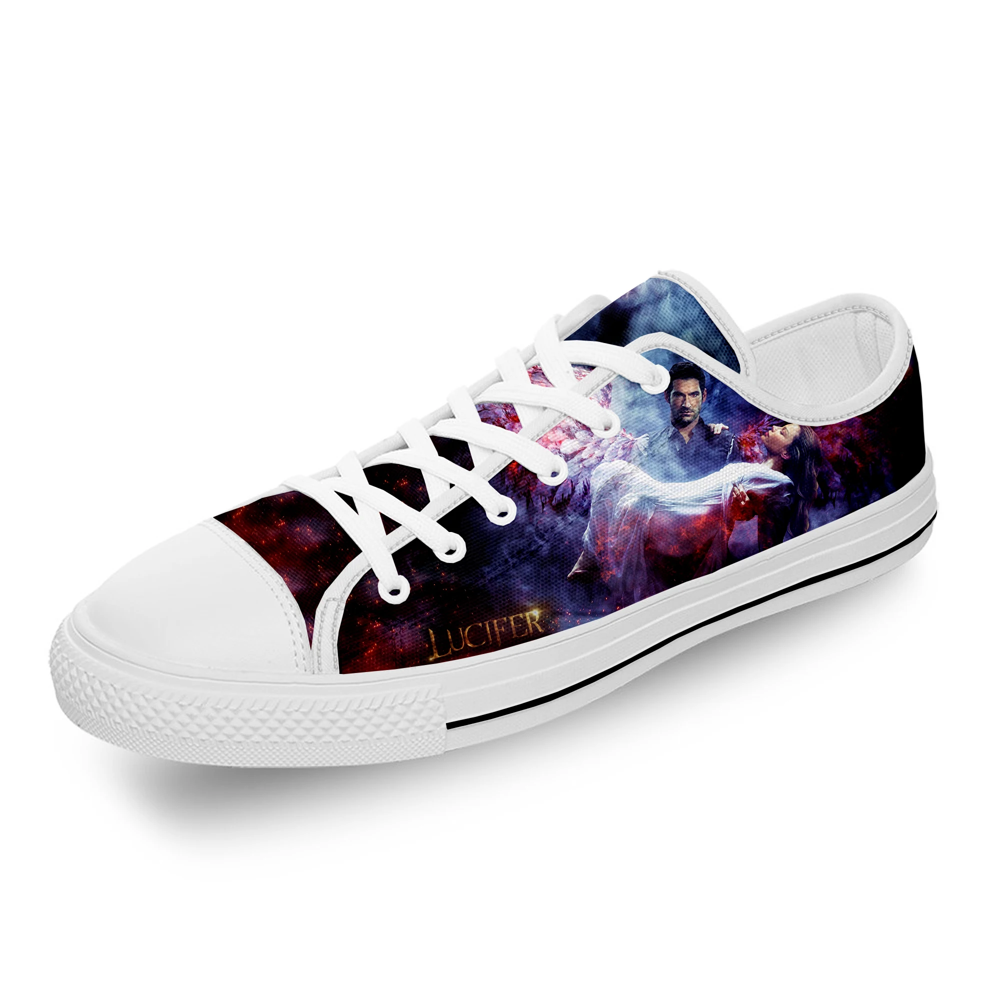 Devil Lucifer Morningstar TV Show White Cloth Fashion 3D Print Low Top Canvas Shoes Men Women Lightweight Breathable Sneakers
Devil Lucifer Morningstar TV Show White Cloth Fashion 3D Print Low Top Canvas Shoes Men Women Lightweight Breathable Sneakers